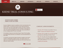 Tablet Screenshot of keenetrial.com